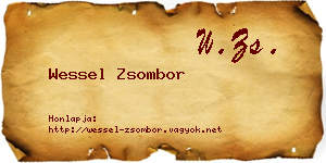 Wessel Zsombor névjegykártya